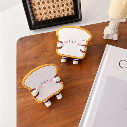 Funny Three-dimensional Standing Cute Bacon Toast  Protective Cover