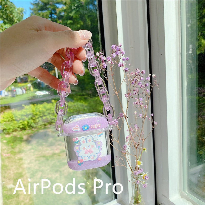 Compatible with Apple, Quicksand Bracelet For Airpods Earphone Case