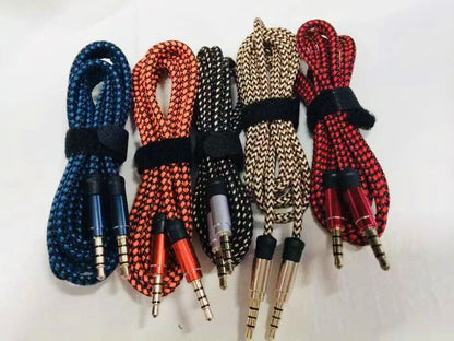 Transfer Woven Nylon Vehicle Live Audio Cable