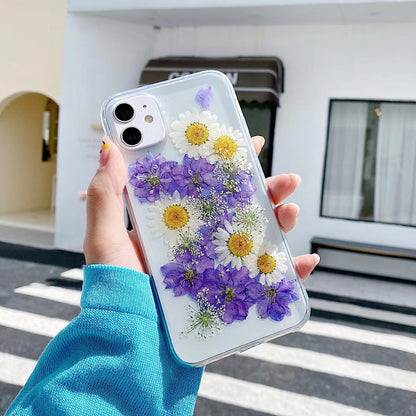 Dried Flower Epoxy Phone Case Protective Cover