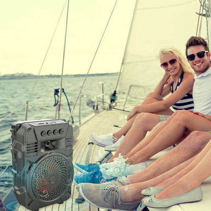 Bluetooth Speaker Outdoor Portable Microphone Card Subwoofer
