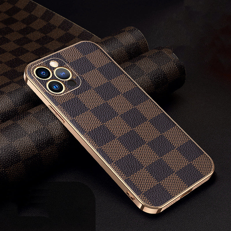 All-inclusive Plaid Shatter-resistant Phone Case