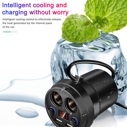 Car Charger Cup Type Fast Charging Plug Car Mobile Phone Multi-function Cup Type Car Charger