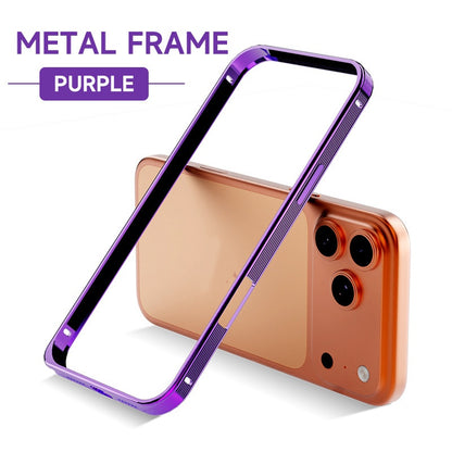 Ultra-thin Metal Texture Seahorse Buckle Aluminum Alloy Frame Phone Case