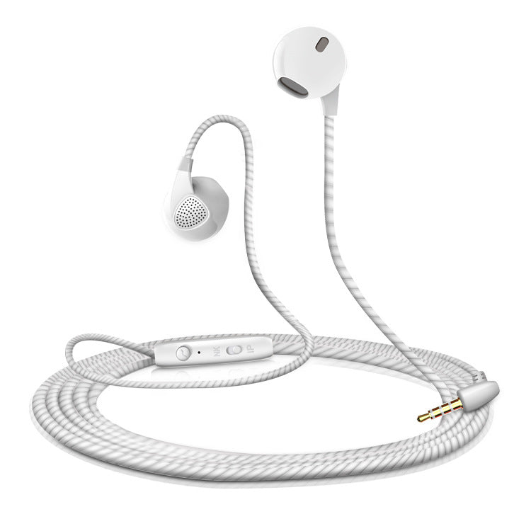 Sports Belt Wheat Color In-ear Headphones For Wire-controlled High Sound Quality