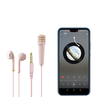 Wired mini earphone with microphone