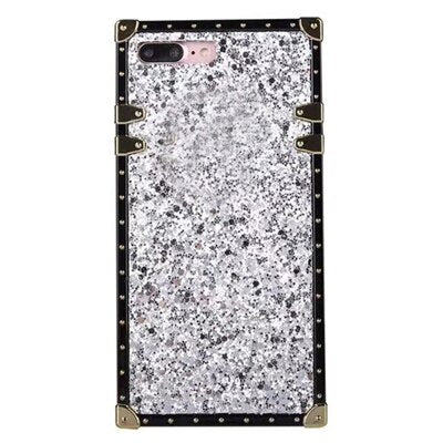 Female noble solid color square phone case