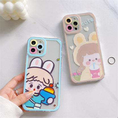 Love Brown Bear Is Suitable For Transparent Soft Shell