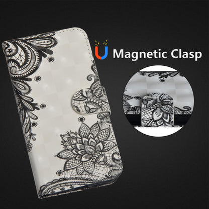 Card Flip Wallet Painted 3D Leather Phone Case