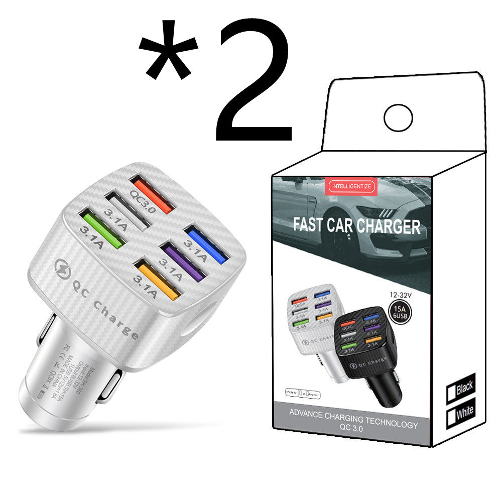 Square Car Charger 5V9V12V Smart