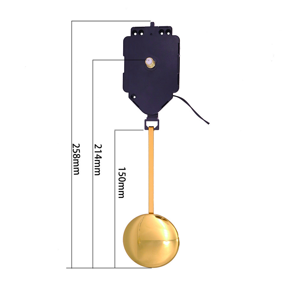 Amazon Hot Selling DIY Quartz Pendulum Clock Movement Metal Pendulum