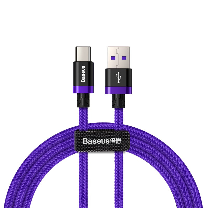 Purple Gold Red Flash Charging Data Cable
