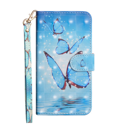 Card Flip Wallet Painted 3D Leather Phone Case