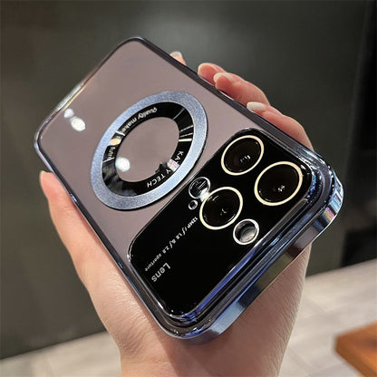 Without Magnetic Suction Applicable To Phone Case Large Window Electroplating Transparent