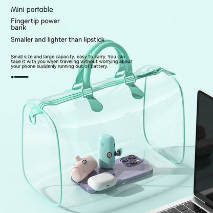 Pocket Wireless Capsule Power Bank Small Portable Power Source Power Bank Mini Fast Charge