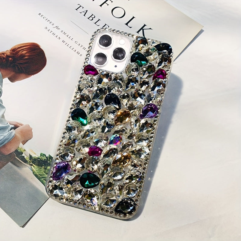 Phone Case New Full Diamond Rhinestone Gem All-inclusive Drop-resistant