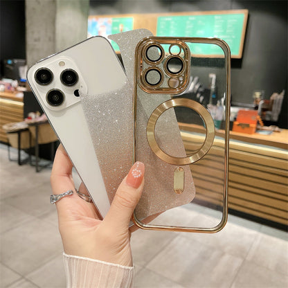 Magnetic Magnetic Phone Case Electroplating Soft Shell