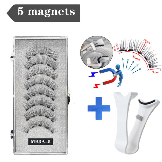 Magnetic 3D Magnetic Eyelash Natural Curling Super Soft