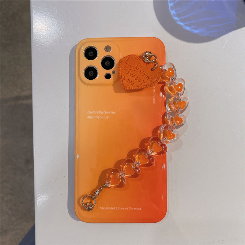 Temperament Blooming Chain Silicone Phone Case