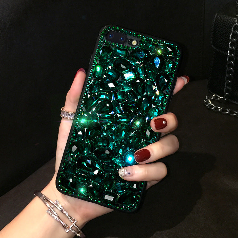 Phone Case New Full Diamond Rhinestone Gem All-inclusive Drop-resistant