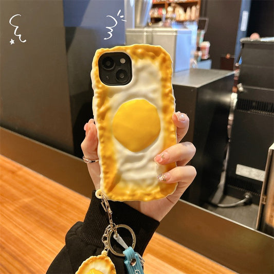 Personalized Poached Egg Strap Mobile Phone Case