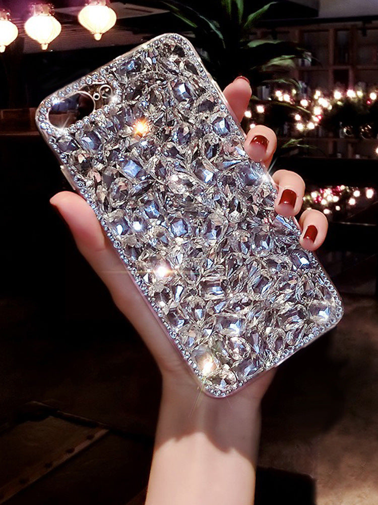 Phone Case New Full Diamond Rhinestone Gem All-inclusive Drop-resistant