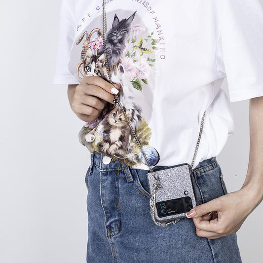 Mobile Phone Case Folding Screen Full Of Stars Bracelet Protective Cover