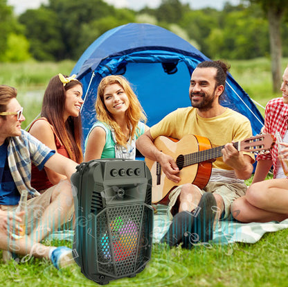 Bluetooth Speaker Outdoor Portable Microphone Card Subwoofer