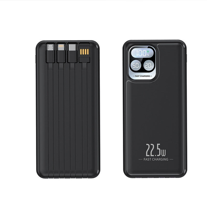Power Bank With Cable Fast Charge Mini Shared Power Bank