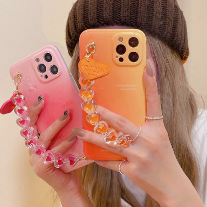 Temperament Blooming Chain Silicone Phone Case