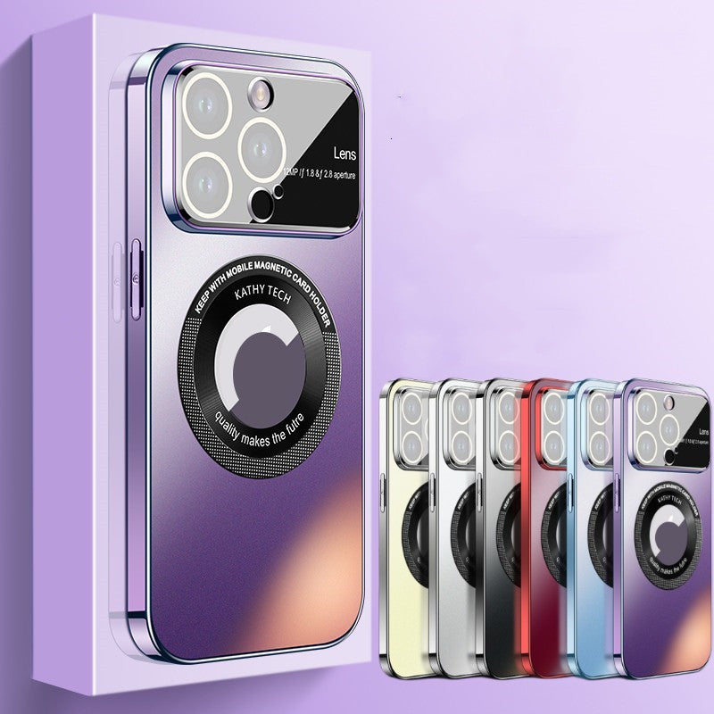 Magnetic Case With Large Window And Mirror Protector