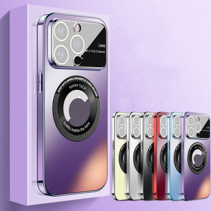 Magnetic Case With Large Window And Mirror Protector