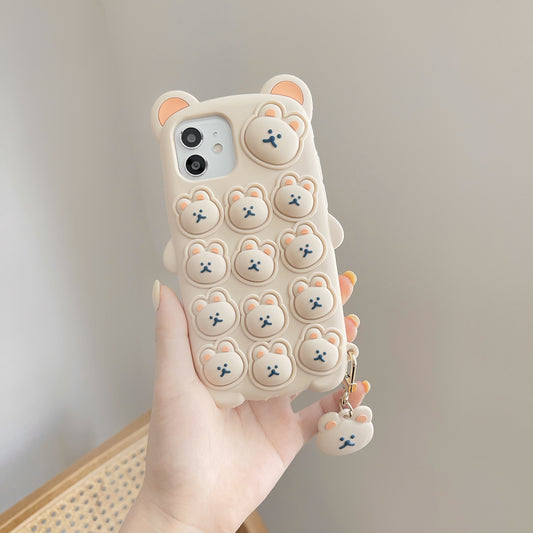 Personalized Fashion Press Bear Mobile Phone Case
