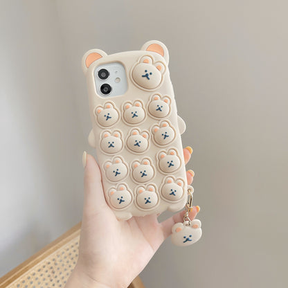 Personalized Fashion Press Bear Mobile Phone Case