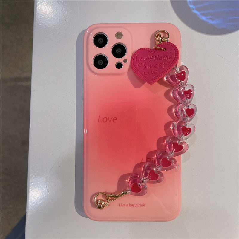 Temperament Blooming Chain Silicone Phone Case