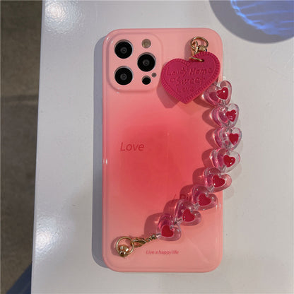 Temperament Blooming Chain Silicone Phone Case