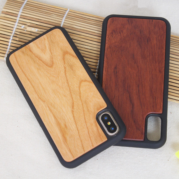 Grooved TPU Wooden Phone Case Cover