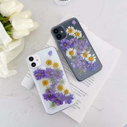 Dried Flower Epoxy Phone Case Protective Cover