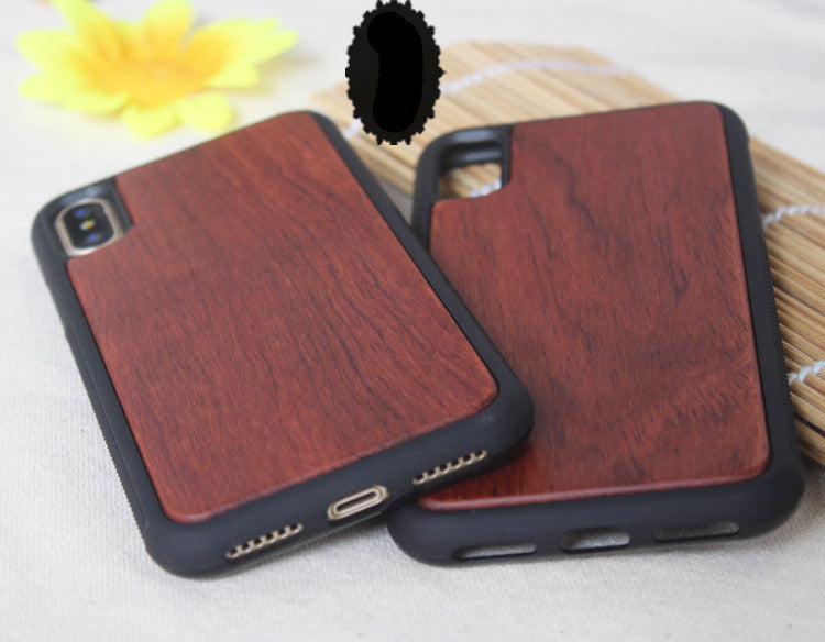 Grooved TPU Wooden Phone Case Cover