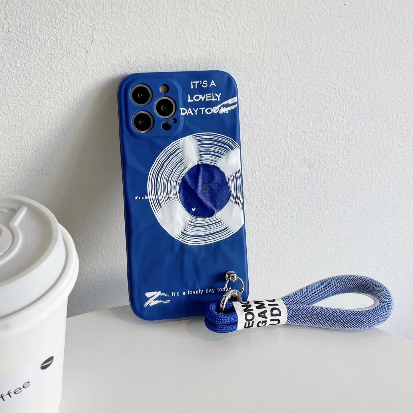 Personality Klein Blue CD Anti-drop Phone Case