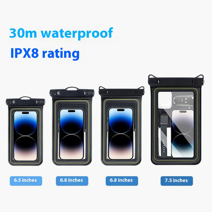 Outdoor Swimming Drifting Water Park Floating Large Mobile Phone Waterproof Bag