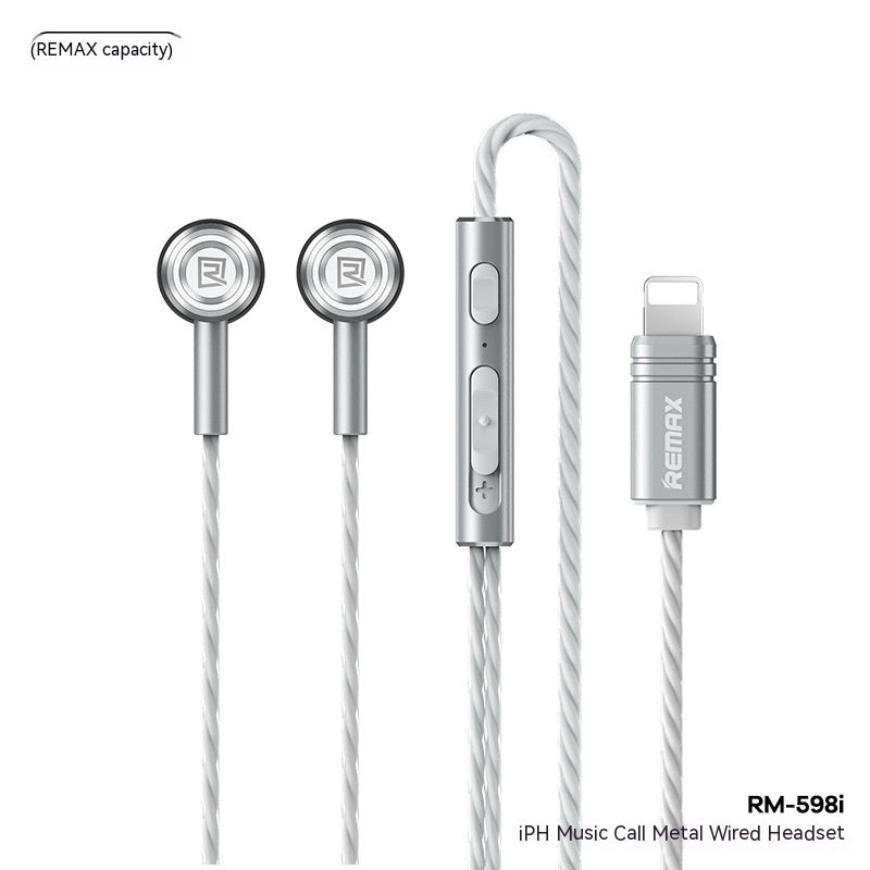 Monster Remax Metal In-Ears Earphone Tws Earbuds Wired Type-C Lightning Round Hole E-Sports Headphones For A Pple H Uawei Xiaomi