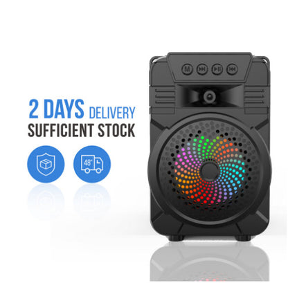 Bluetooth Speaker Outdoor Portable Microphone Card Subwoofer