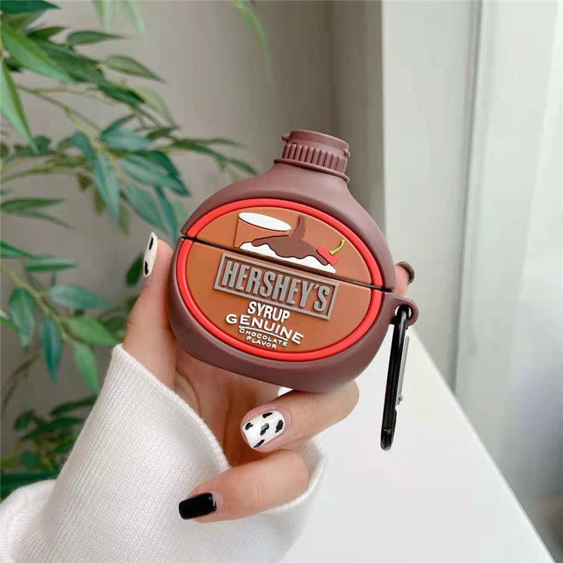 Compatible with Apple, Bluetooth Wireless Headset Box Creative Soft Plastic Case Applicable