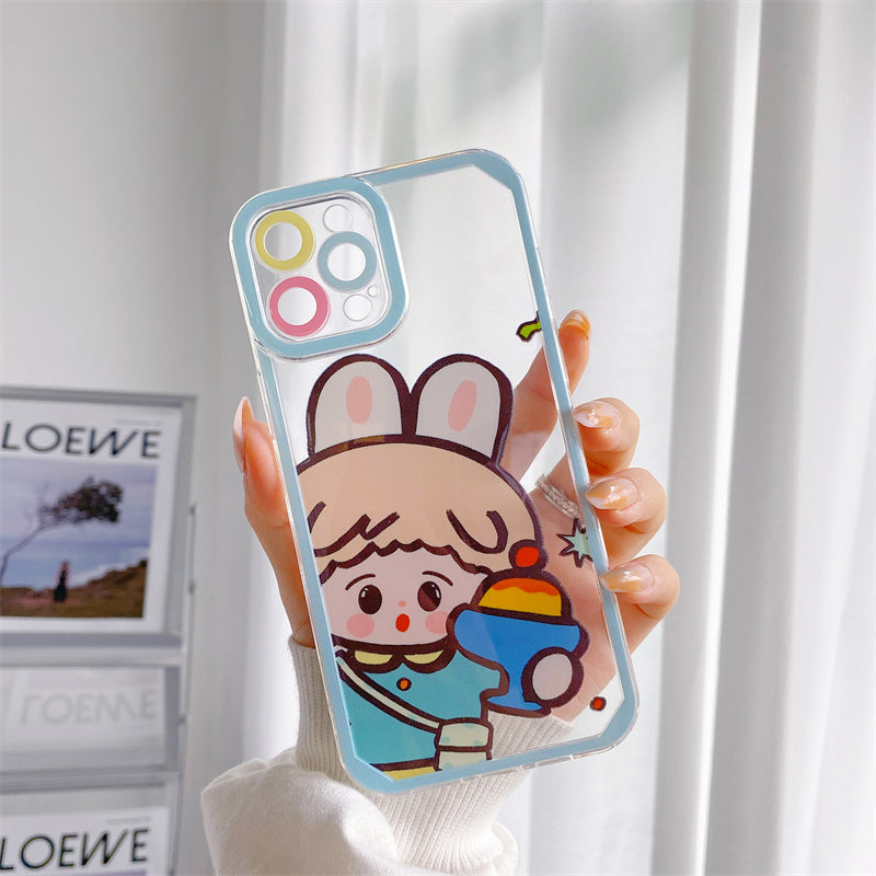 Love Brown Bear Is Suitable For Transparent Soft Shell