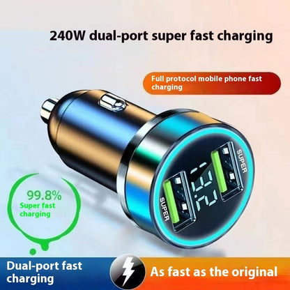 Qc30 Car Charger 66W Super Fast Charge Digital Display Car Charger