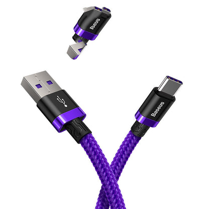 Purple Gold Red Flash Charging Data Cable