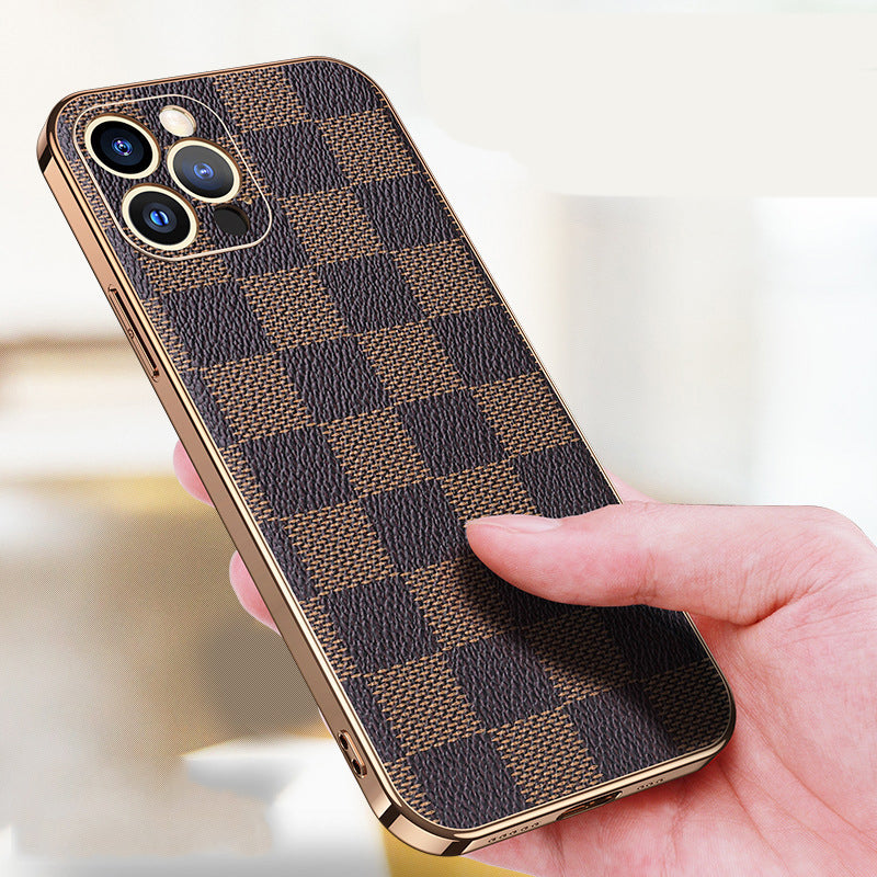 All-inclusive Plaid Shatter-resistant Phone Case