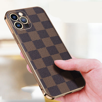 All-inclusive Plaid Shatter-resistant Phone Case