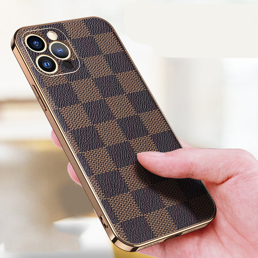 All-inclusive Plaid Shatter-resistant Phone Case